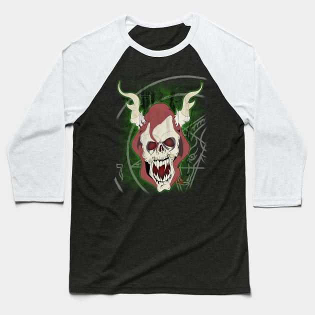 Horned King Baseball T-Shirt by schockgraphics